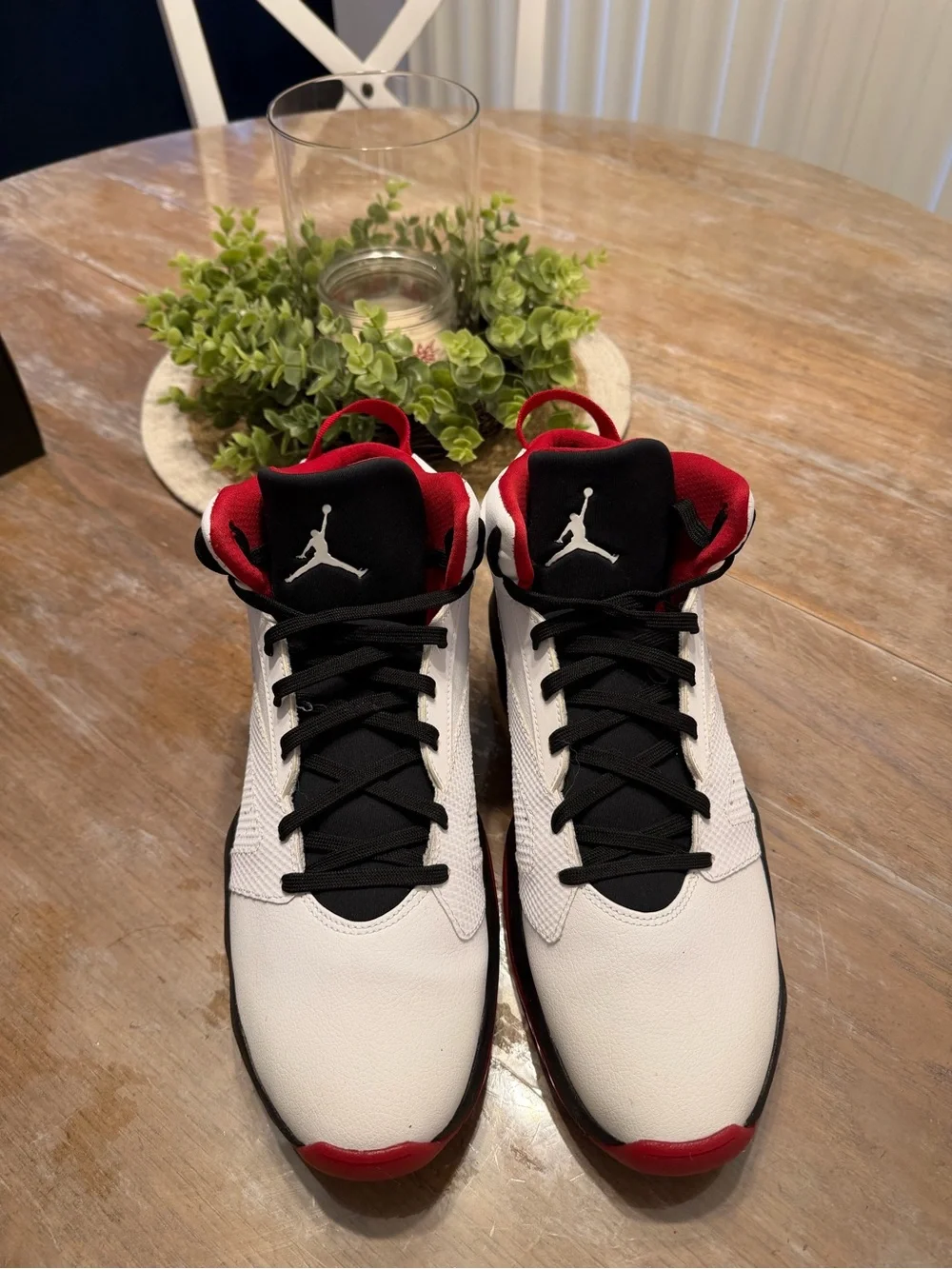 Jordan Lift Off White Black and Red High-Top Sneakers men’s size 14